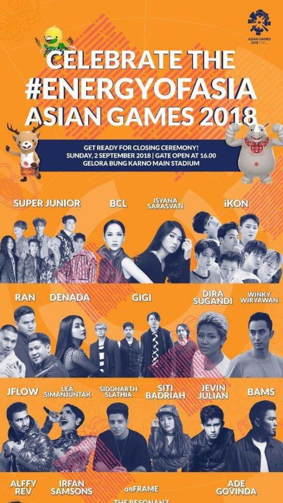 BOCORAN CLOSING ASIAN GAMES 2018